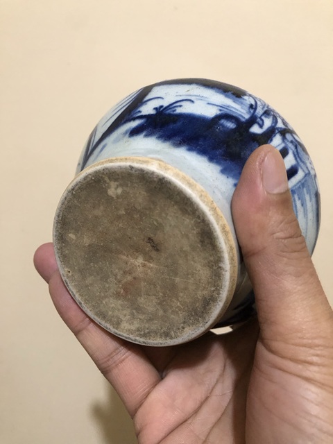 古玩陶瓷青花臼真品鑒賞圖