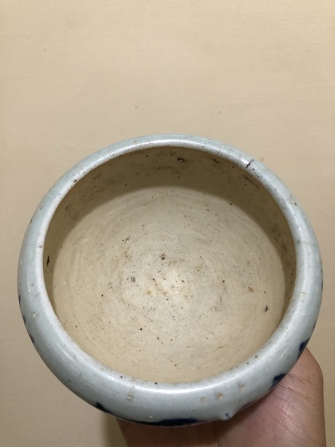 古玩陶瓷青花臼真品鑒賞圖