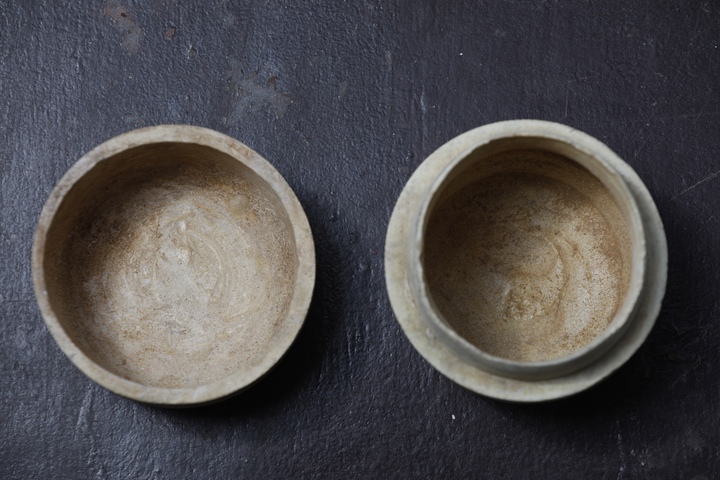 古玩陶瓷青白釉粉盒真品鑒賞圖