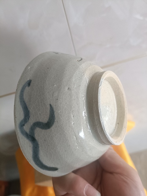 古玩陶瓷明晚期青花碗真品鑒賞圖