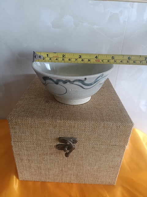 古玩陶瓷明晚期青花碗真品鑒賞圖