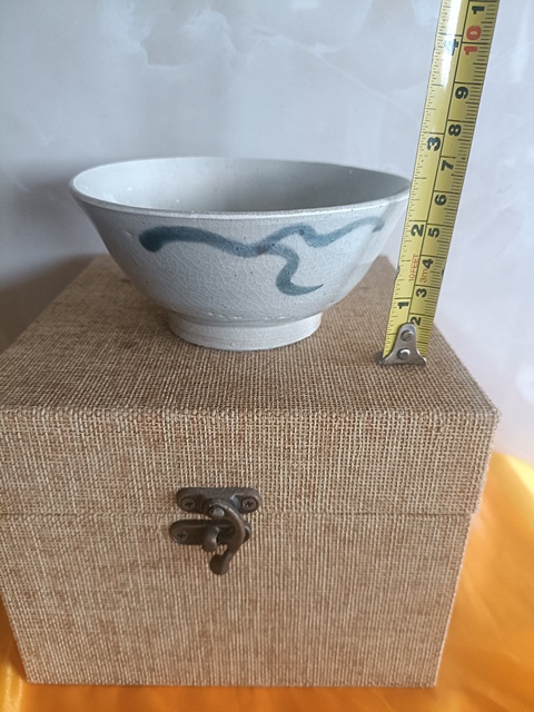古玩陶瓷明晚期青花碗真品鑒賞圖