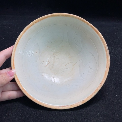 古玩陶瓷南宋建寧窯影青刻花碗拍賣，當前價格1888元