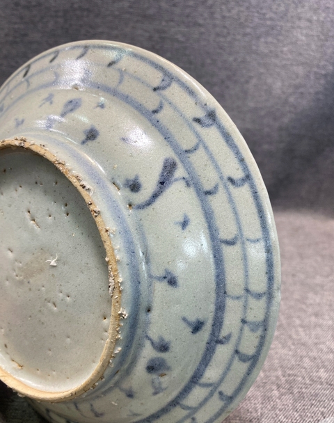 古玩陶瓷明正德青花盤真品鑒賞圖