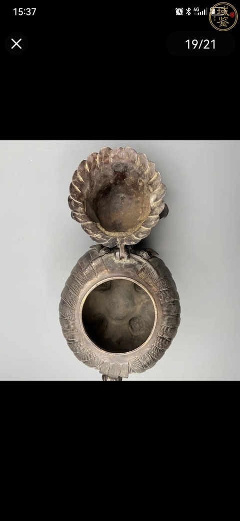 古玩銅器狻猊熏爐真品鑒賞圖