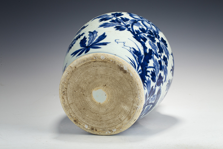 古玩陶瓷清早·青花花鳥紋四系將軍罐真品鑒賞圖
