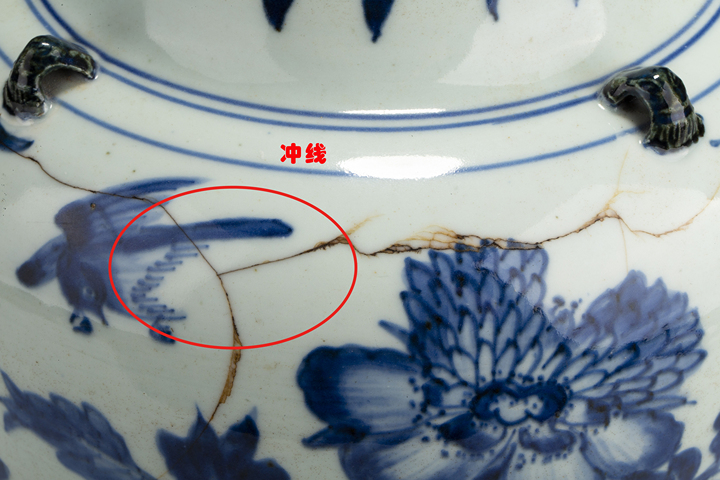 古玩陶瓷清早·青花花鳥紋四系將軍罐真品鑒賞圖