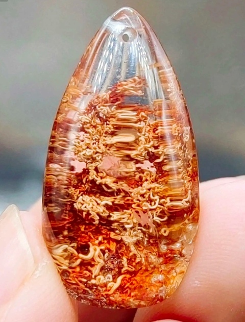 古玩玉器精美天然水晶吊墜拍賣,當前價格288元