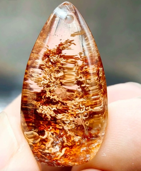 古玩玉器精美天然水晶吊墜拍賣,當前價格288元