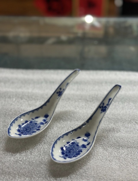 古玩陶瓷清光緒 青花花卉紋勺拍賣，當前價格2588元
