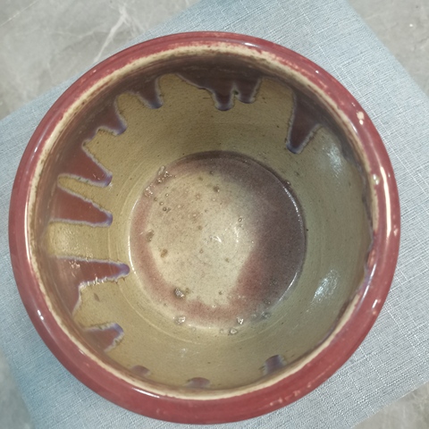 古玩陶瓷清中·紅釉筒式爐 真品鑒賞圖