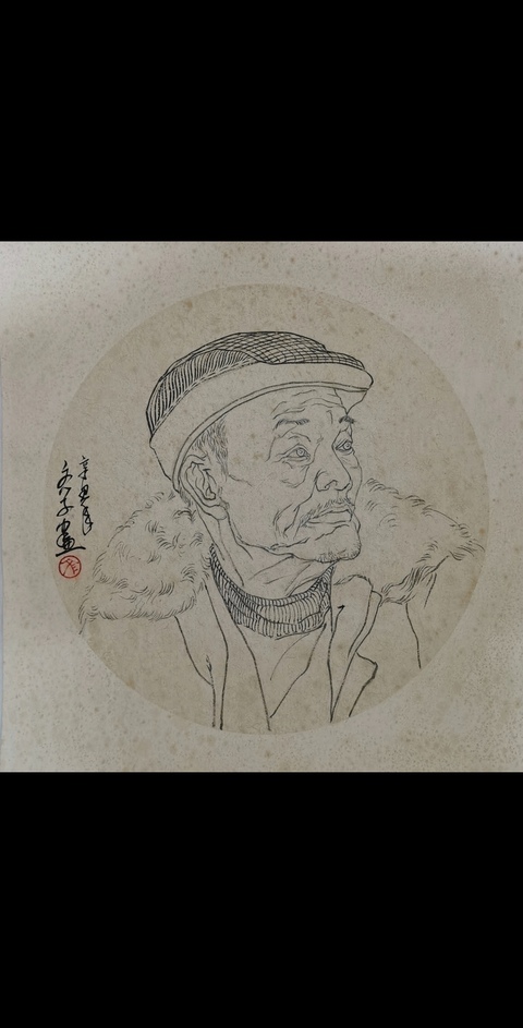 古玩字畫湖北博士畫家卞文學人物拍賣，當前價格699元