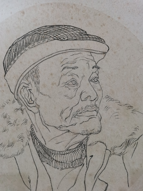 古玩字畫湖北博士畫家卞文學人物拍賣，當前價格699元