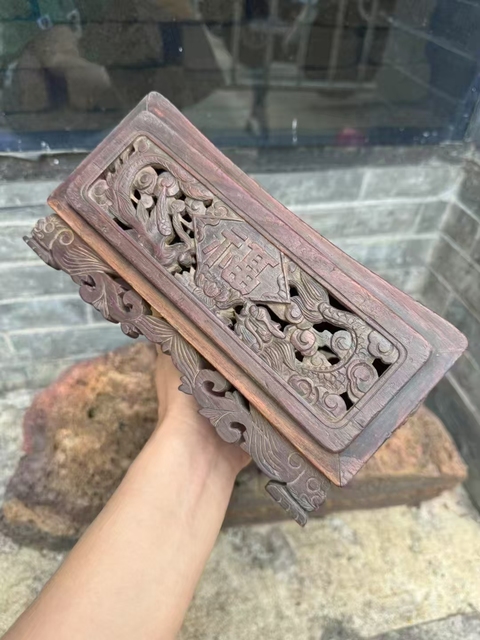 古玩雜項木枕真品鑒賞圖