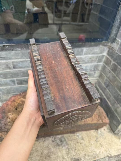古玩雜項木枕真品鑒賞圖