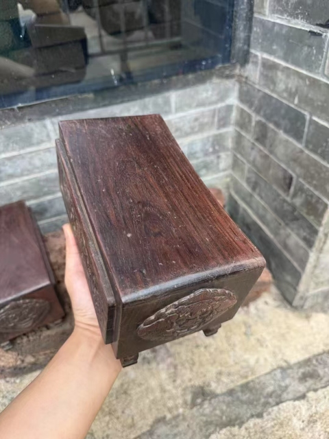 古玩雜項木枕真品鑒賞圖