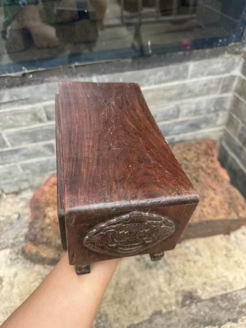 古玩雜項木枕真品鑒賞圖