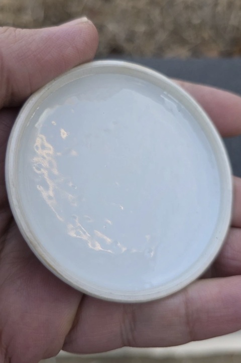 古玩陶瓷青花龍紋印泥盒真品鑒賞圖