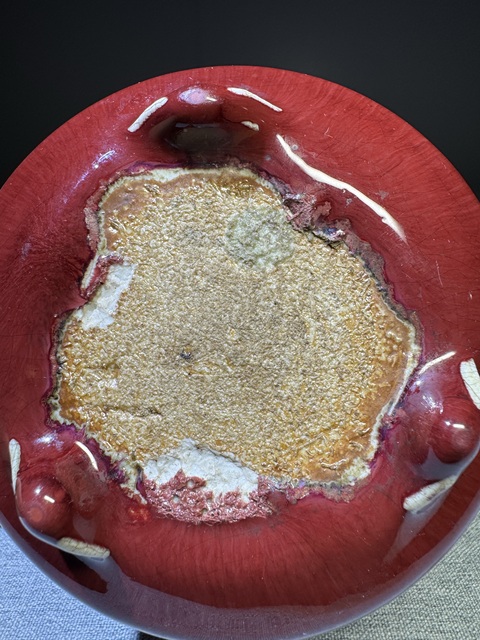 古玩陶瓷全品清代中期窯變紅釉三足筒式香爐高質(zhì)量拍賣，當(dāng)前價格9900元