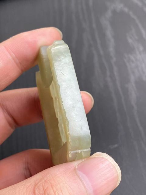 古玩玉器和田玉雕“帶扣”真品鑒賞圖