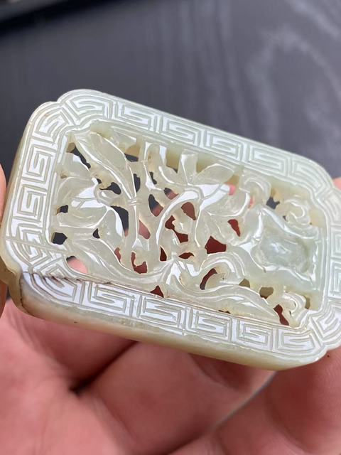 古玩玉器和田玉雕“帶扣”真品鑒賞圖