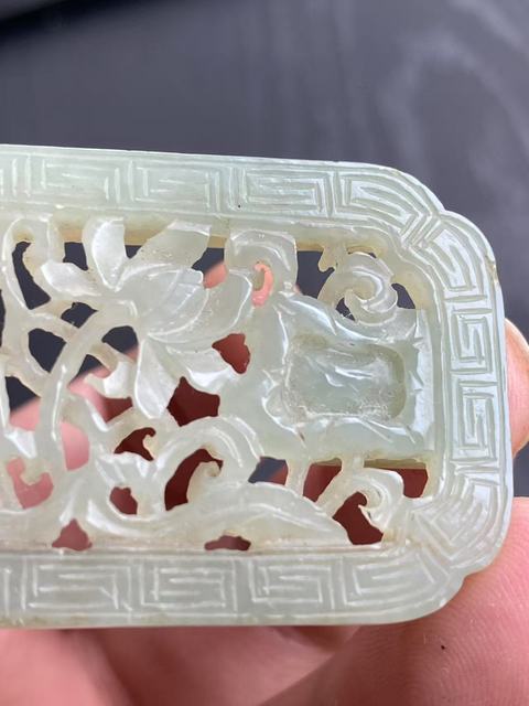 古玩玉器和田玉雕“帶扣”真品鑒賞圖