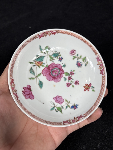 古玩陶瓷廣彩盤真品鑒賞圖