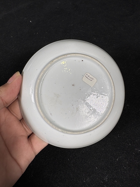 古玩陶瓷廣彩盤真品鑒賞圖