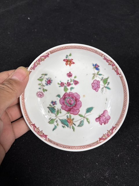 古玩陶瓷廣彩盤真品鑒賞圖