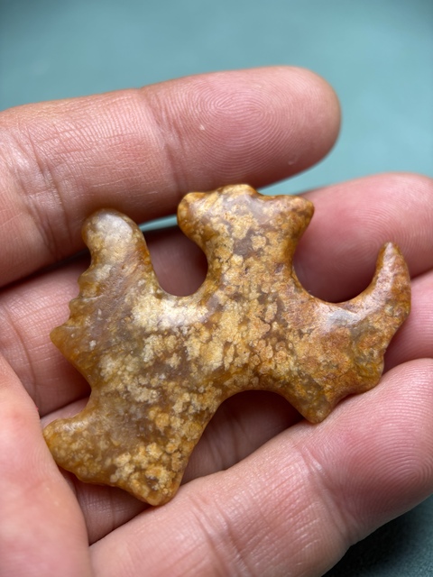 古玩玉器紅山勾云形佩標本1真品鑒賞圖