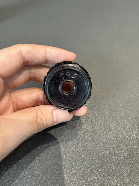 古玩陶瓷琺瑯彩風格花卉紋撇口瓶真品鑒賞圖