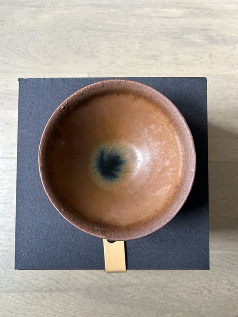 古玩陶瓷建窯柿紅釉茶盞拍賣，當前價格6666元