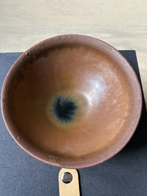 古玩陶瓷建窯柿紅釉茶盞拍賣，當前價格6666元