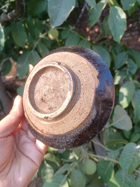 古玩陶瓷元末明初~窯變?nèi)f彩茶盞拍賣,當前價格3元