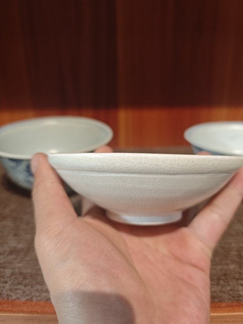 古玩陶瓷白釉唇口盞拍賣，當前價格1600元