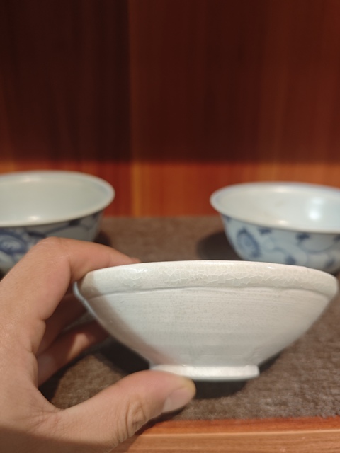 古玩陶瓷白釉唇口盞拍賣，當前價格1600元