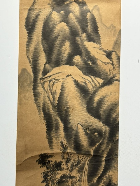 古玩字畫清中晚期《山水》拍賣，當前價格200元