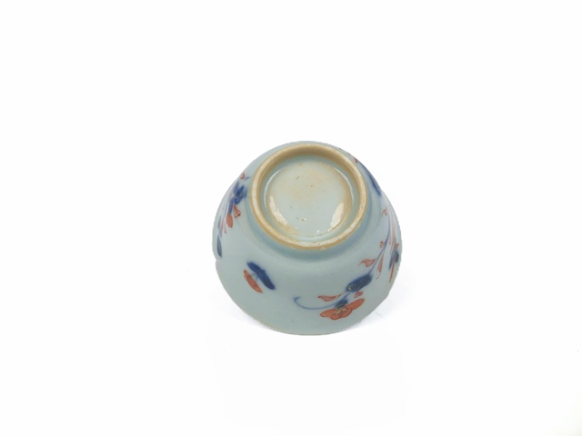 古玩陶瓷清康熙·青花描金加彩花鳥杯真品鑒賞圖