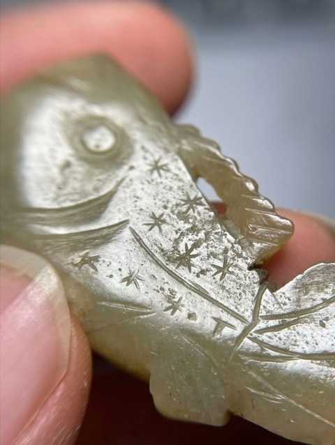 古玩玉器玉魚真品鑒賞圖
