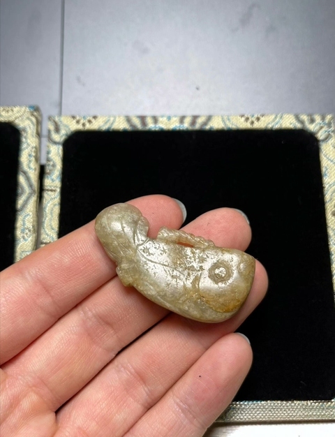 古玩玉器玉魚真品鑒賞圖