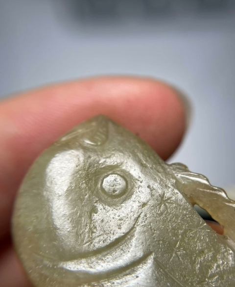 古玩玉器玉魚真品鑒賞圖
