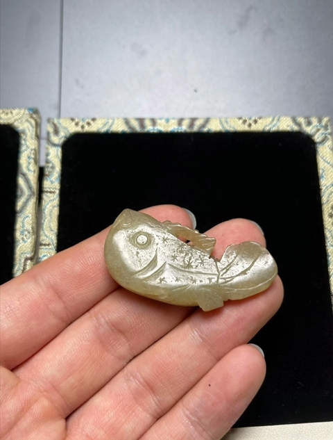 古玩玉器玉魚真品鑒賞圖