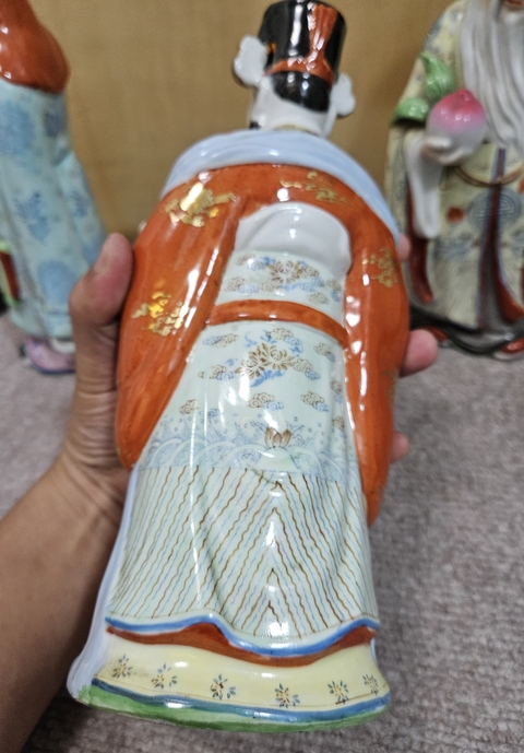 古玩陶瓷粉彩三星造像拍賣，當前價格600元
