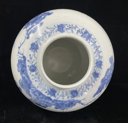 古玩陶瓷晚清小康青花人物罐拍賣，當前價格4500元