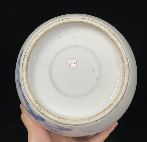古玩陶瓷晚清小康青花人物罐拍賣，當前價格4500元