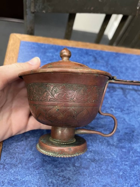 古玩銅器銅行爐真品鑒賞圖