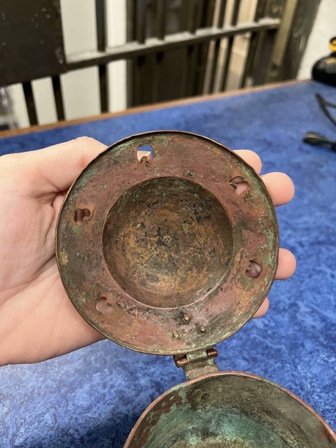 古玩銅器銅行爐真品鑒賞圖