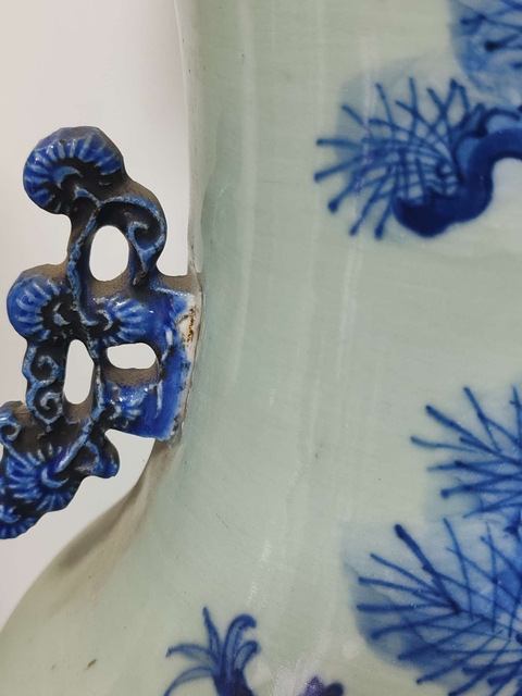 古玩陶瓷花鳥紋青花瓶拍賣，當前價格2000元