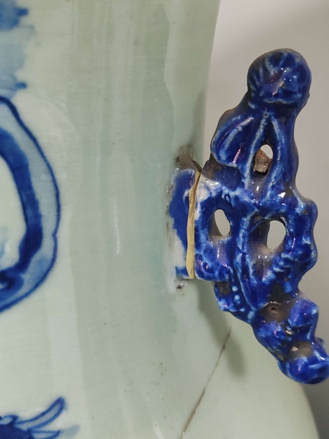 古玩陶瓷花鳥紋青花瓶拍賣，當前價格2000元
