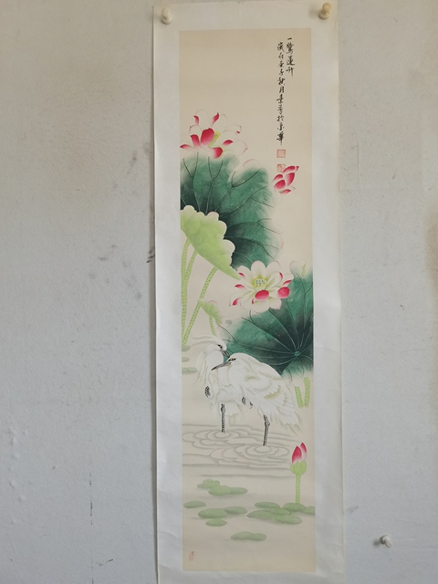 古玩字畫花鳥四屏拍賣，當(dāng)前價(jià)格2800元